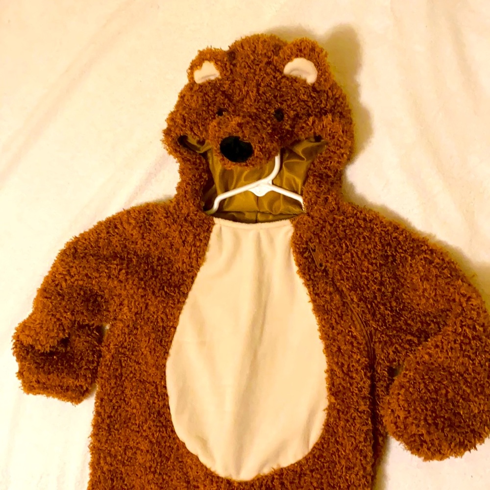 Toddler Plush Teddy Bear Halloween Costume Jumpsuit 18M-24M from Target
